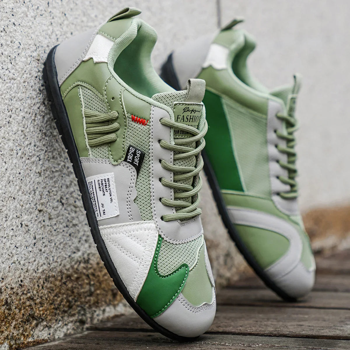 Patchwork Straatsneakers – Trendy & Comfortabele Sneakers met Uniek Design