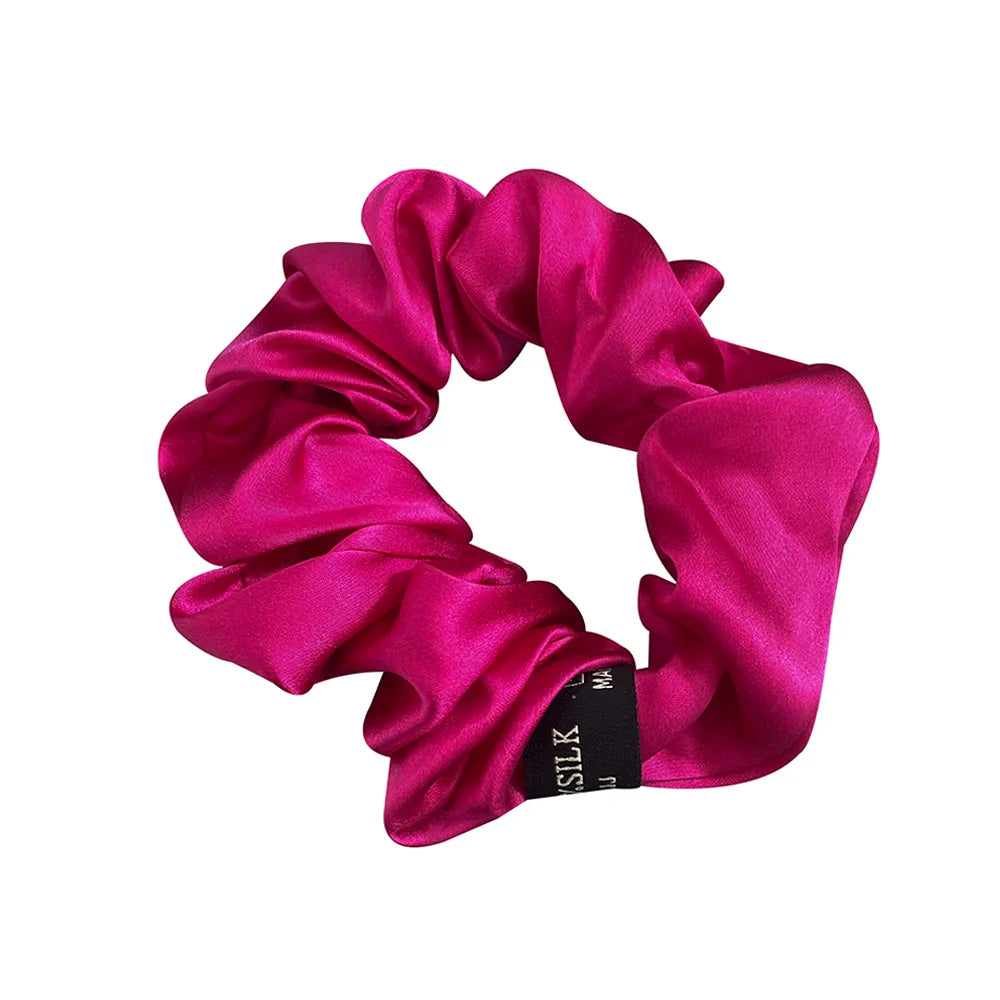 Zijde Haar Scrunchie met Zilverionen Bescherming – Zacht, Antibacterieel en Haarsafe