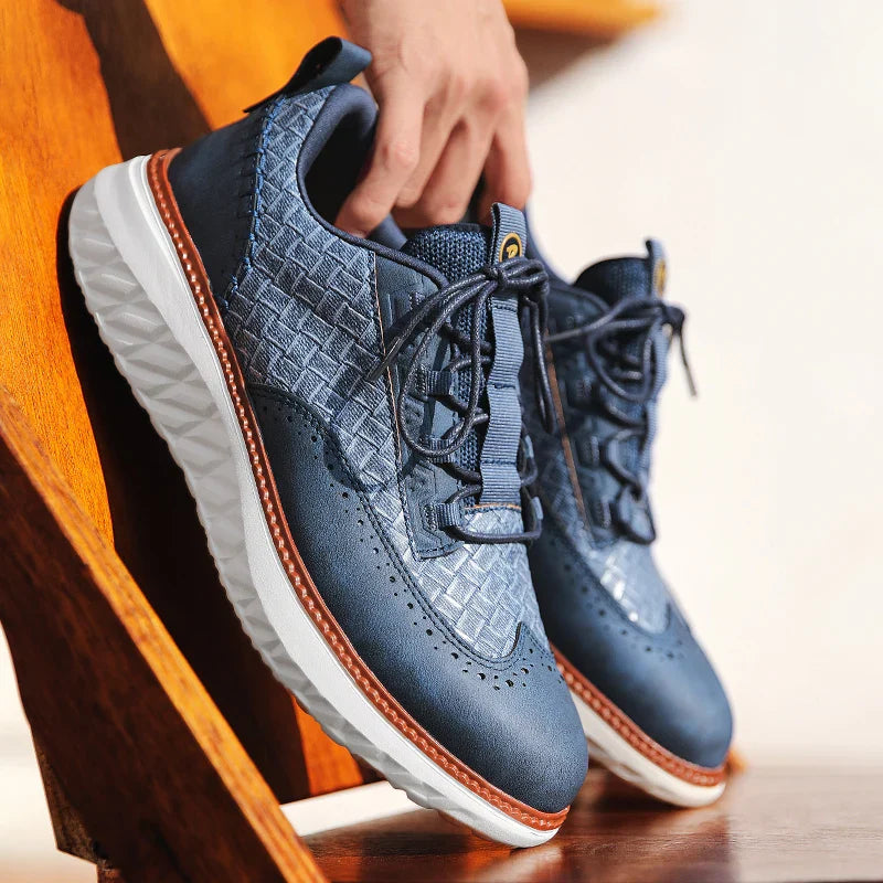Lichtgewicht Leren Sneakers met Orthopedisch Voetbed – Ademend & Comfortabel Schoeisel voor de Hele Dag
