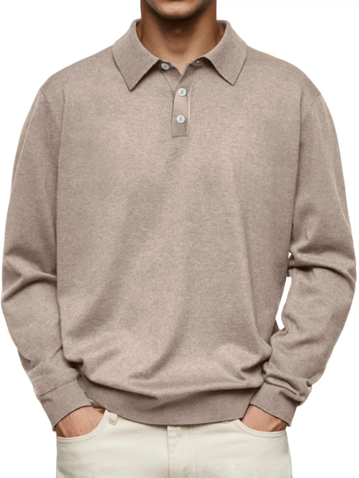 Polo Casual met Lange Mouwen – Stijlvolle Herenpolo voor Comfort & Smart-Casual Looks