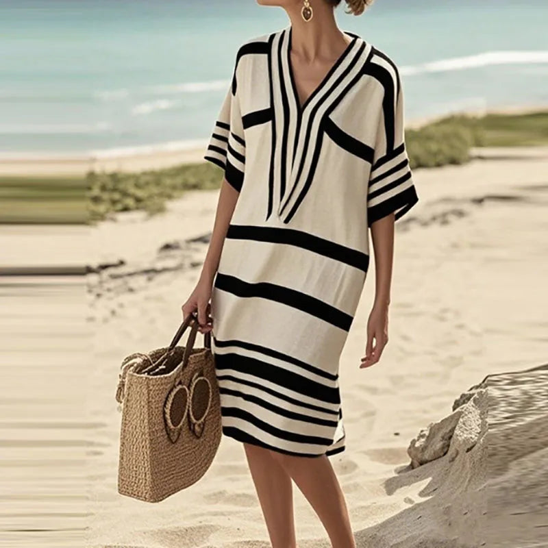 Elegante Vintage Jurk – Tijdloze Stijl voor Elke Gelegenheid