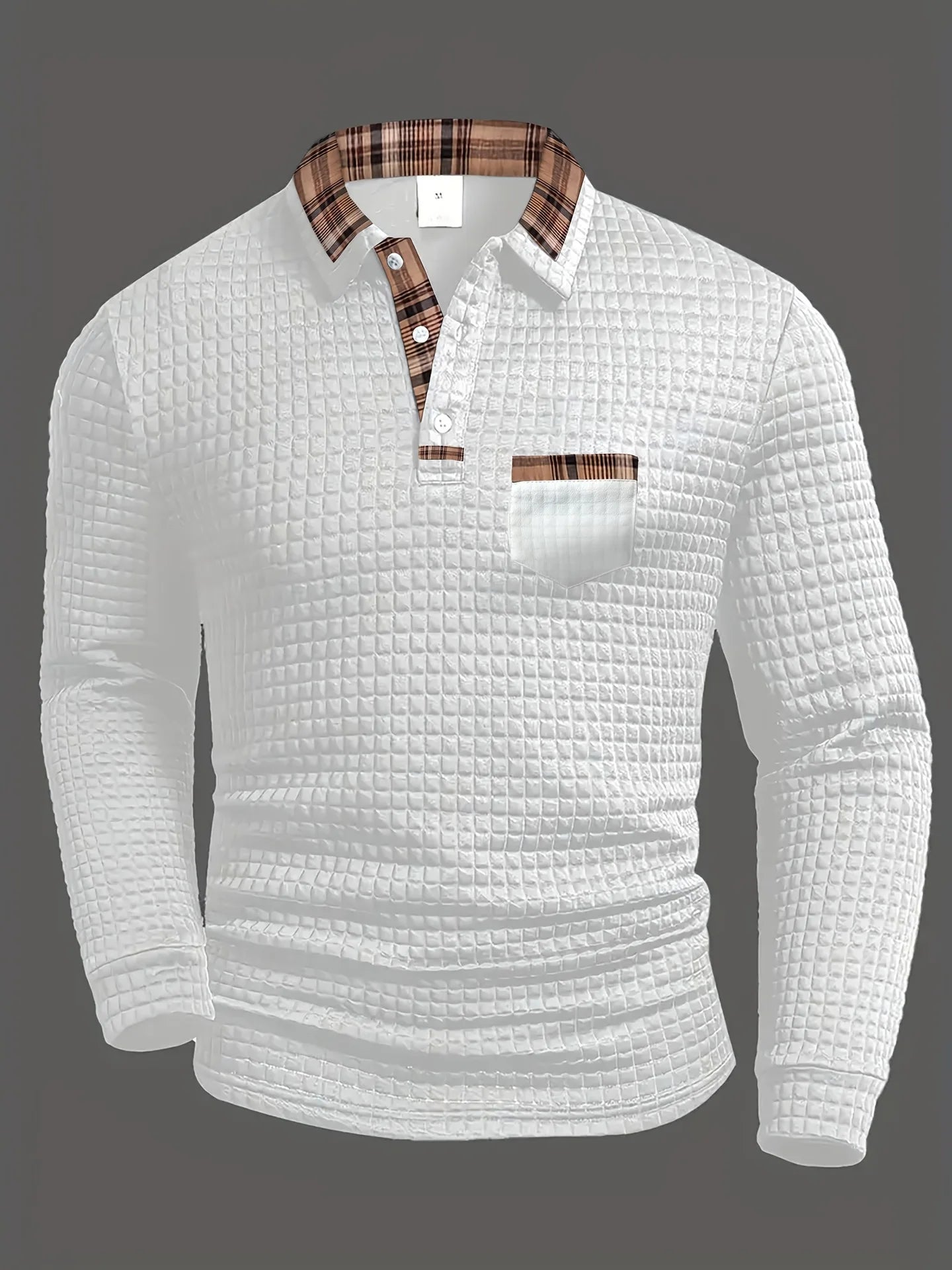 Polo Shirt met Ruitpatroon – Stijlvol, Comfortabel & Tijdloos Design