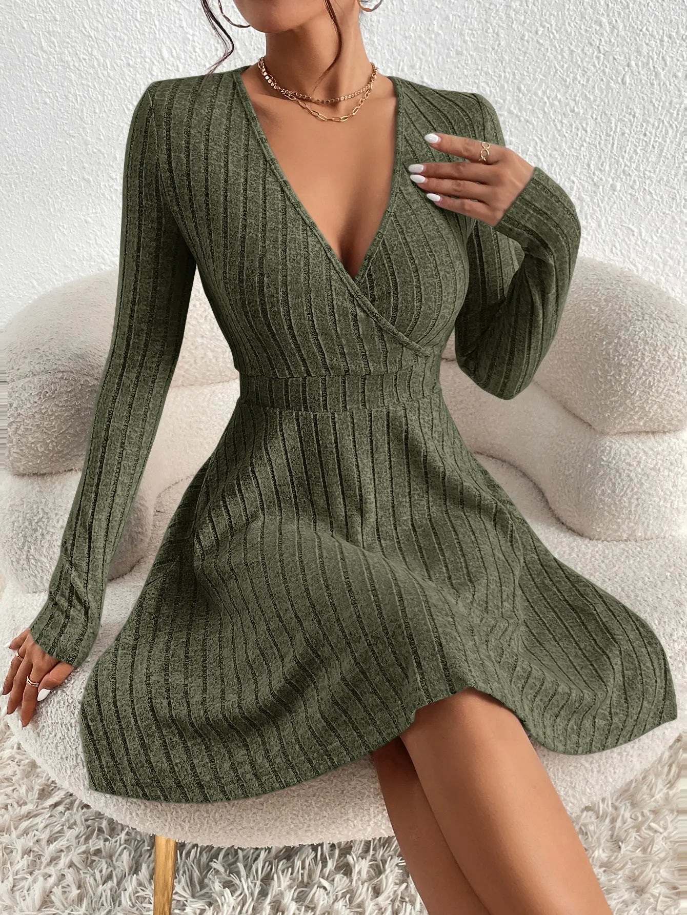 Rib Jurk – Stijlvol, Comfortabel & Tijdloos Design