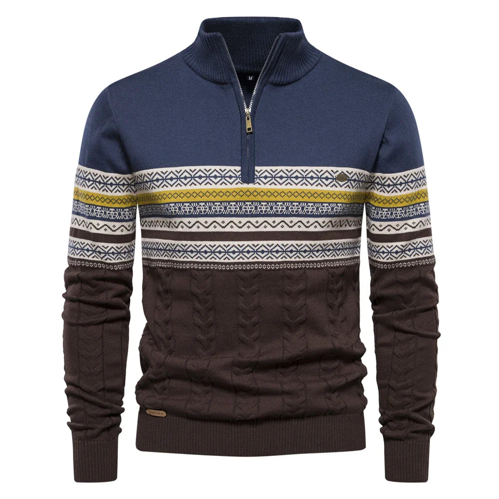 Heren Premium Katoenen Zip Polo – Tijdloze Stijl & Dagelijks Comfort