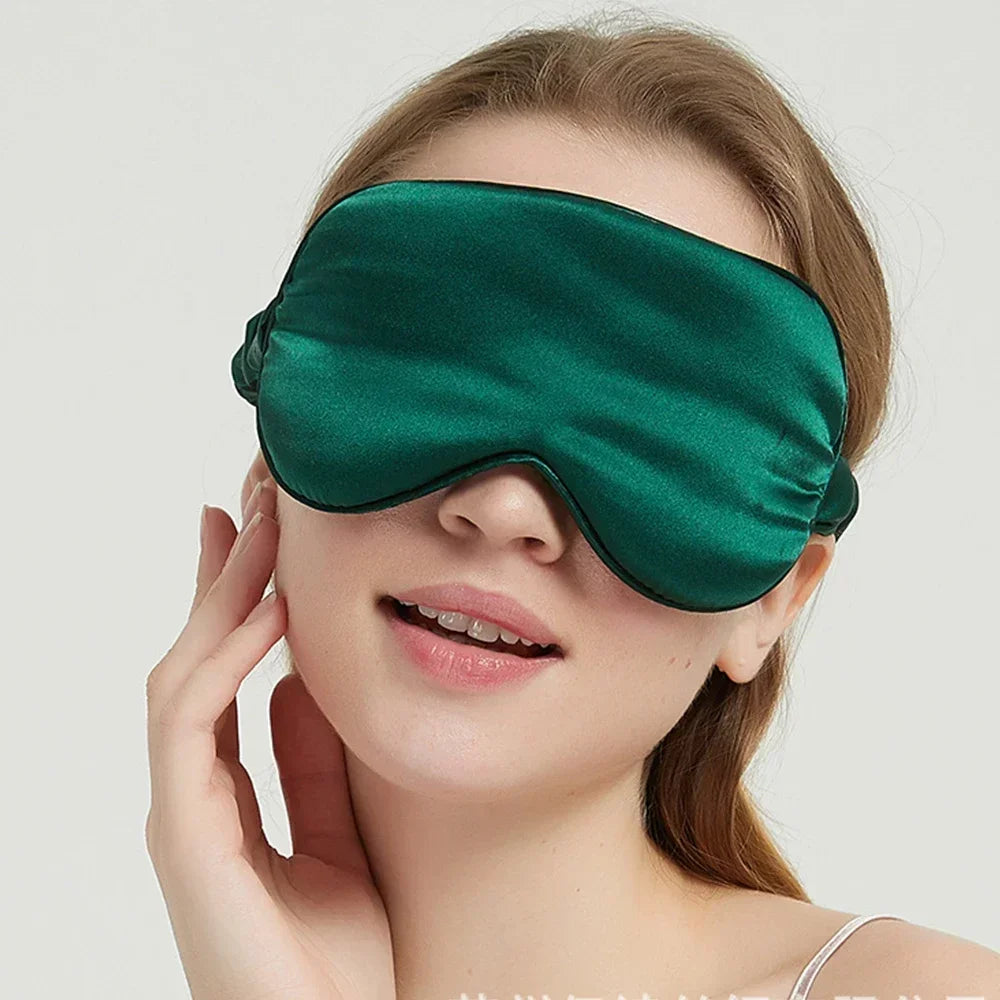 Zijden kussensloop oogmasker haarring luxe cadeauset