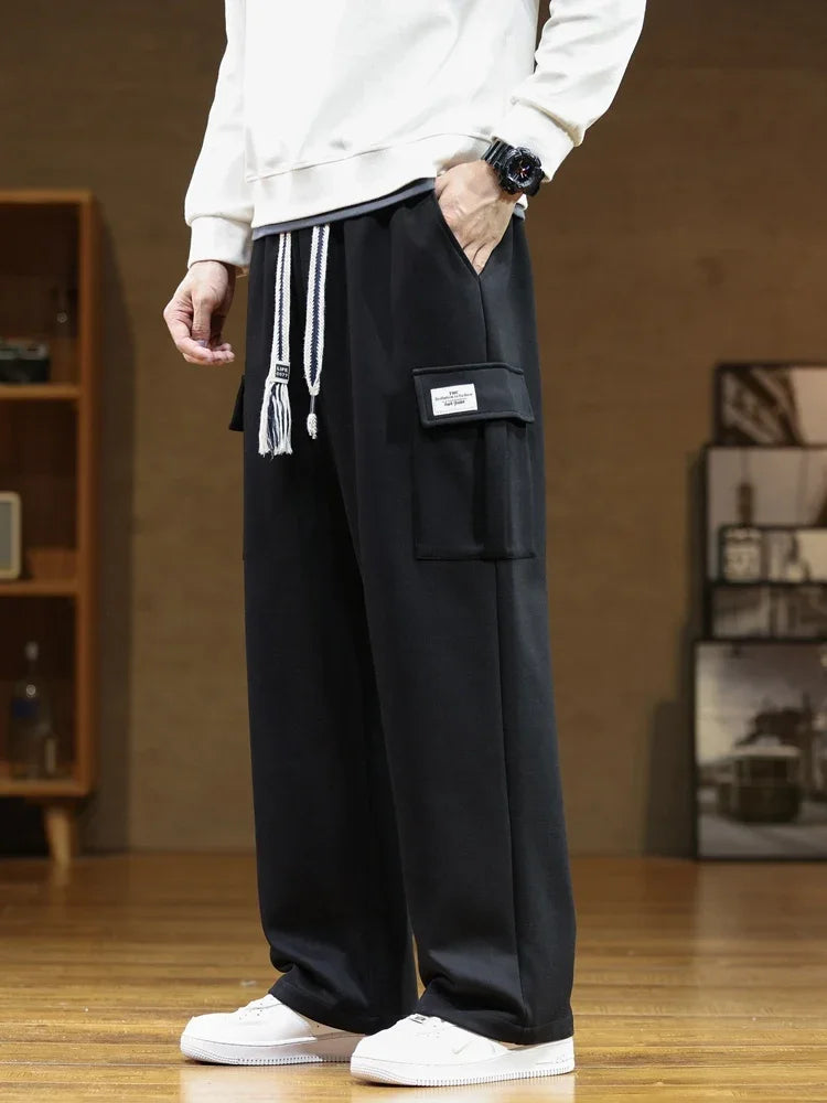 Heren Cargo Joggingbroek met Verstelbare Pasvorm en Zachte Fleece Comfort
