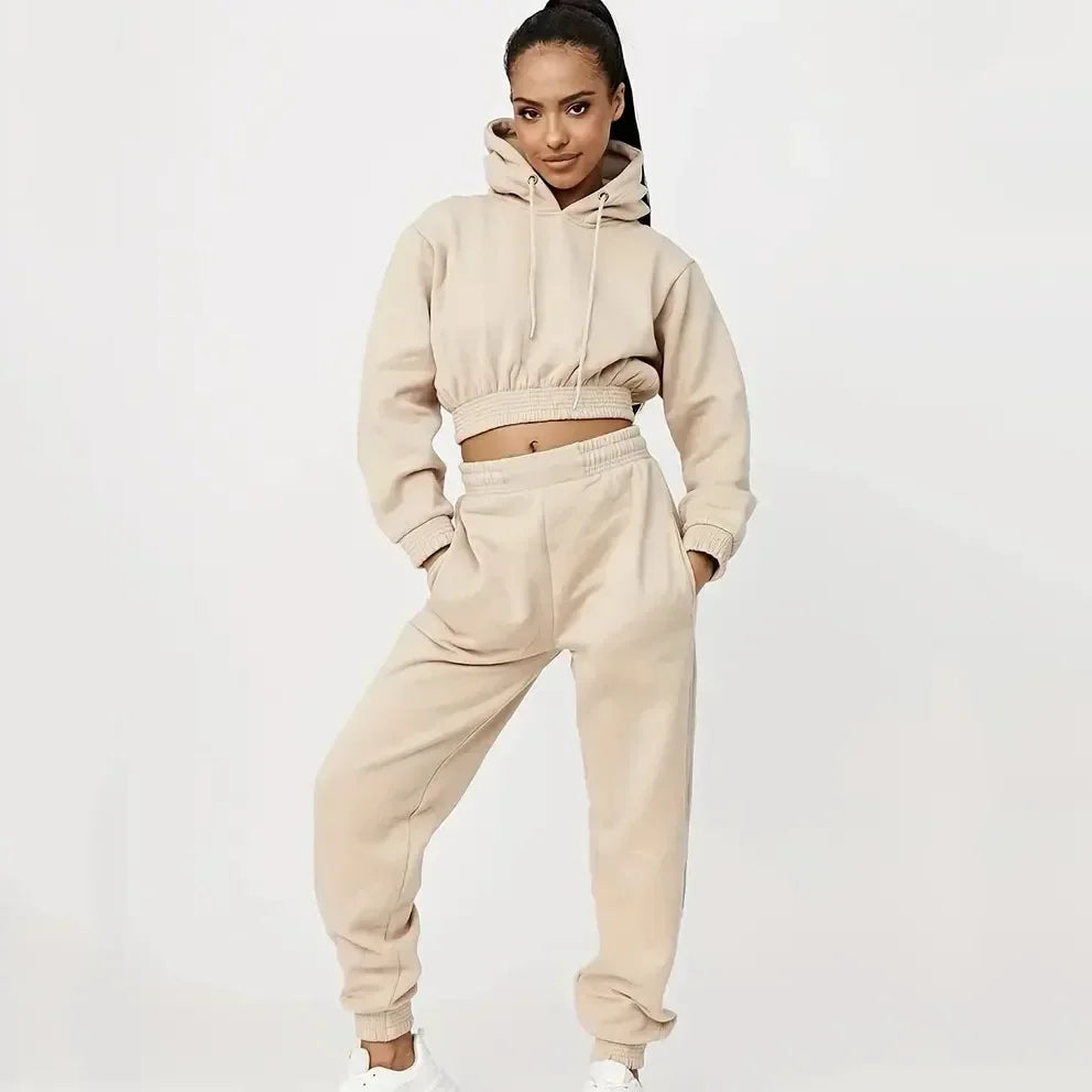 Dames Trainingspak – Pullover Trui & Sweatpants in Comfortabele Stijl