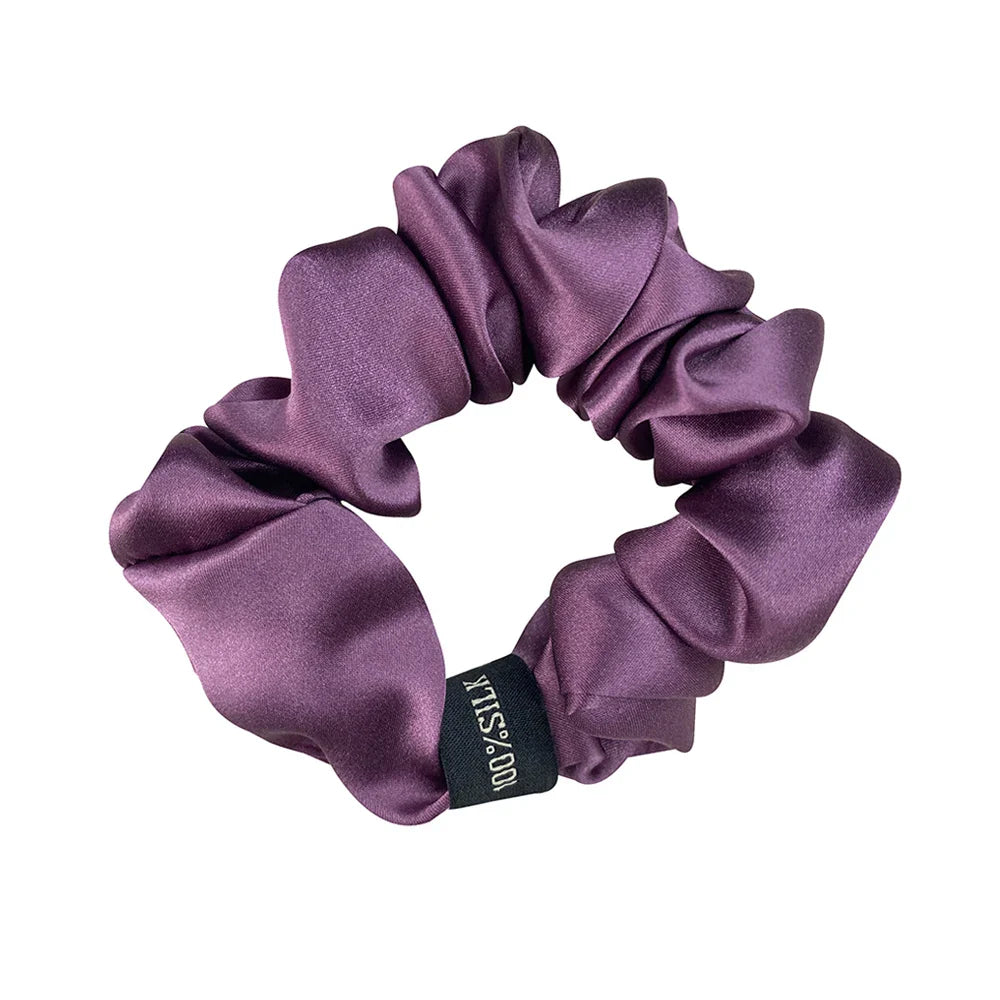 Zijde Haar Scrunchie met Zilverionen Bescherming – Zacht, Antibacterieel en Haarsafe