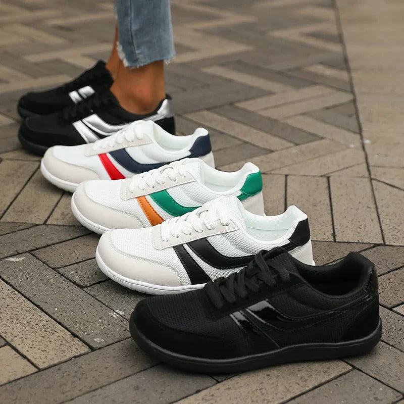 Wide Toe Sneakers Dames & Heren – Barefoot Comfort & Ademend Design