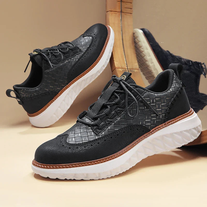 Lichtgewicht Leren Sneakers met Orthopedisch Voetbed – Ademend & Comfortabel Schoeisel voor de Hele Dag