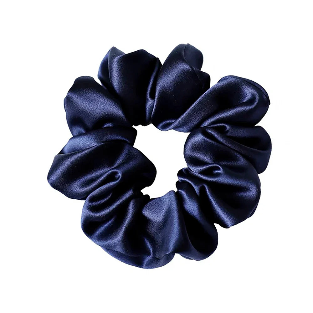 Zijde Haar Scrunchie met Zilverionen Bescherming – Zacht, Antibacterieel en Haarsafe