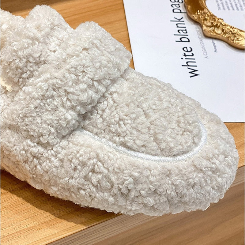 Flauschige Fleece Schoenen – Warme & Comfortabele Teddy Pantoffels voor Dames en Heren