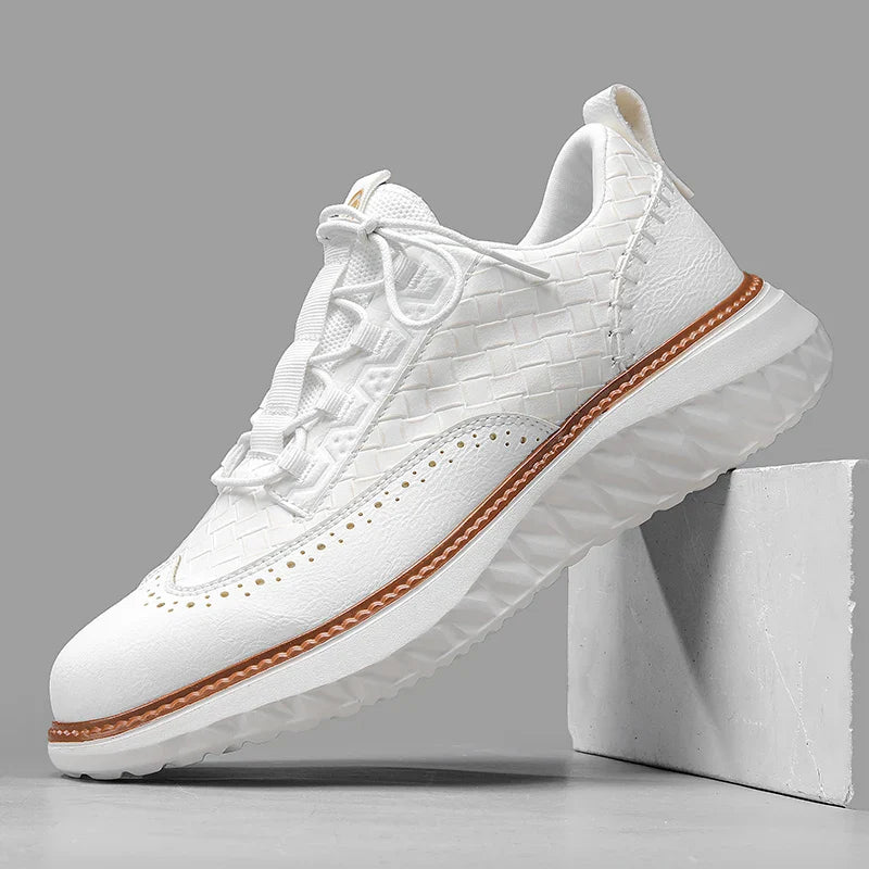 Lichtgewicht Leren Sneakers met Orthopedisch Voetbed – Ademend & Comfortabel Schoeisel voor de Hele Dag