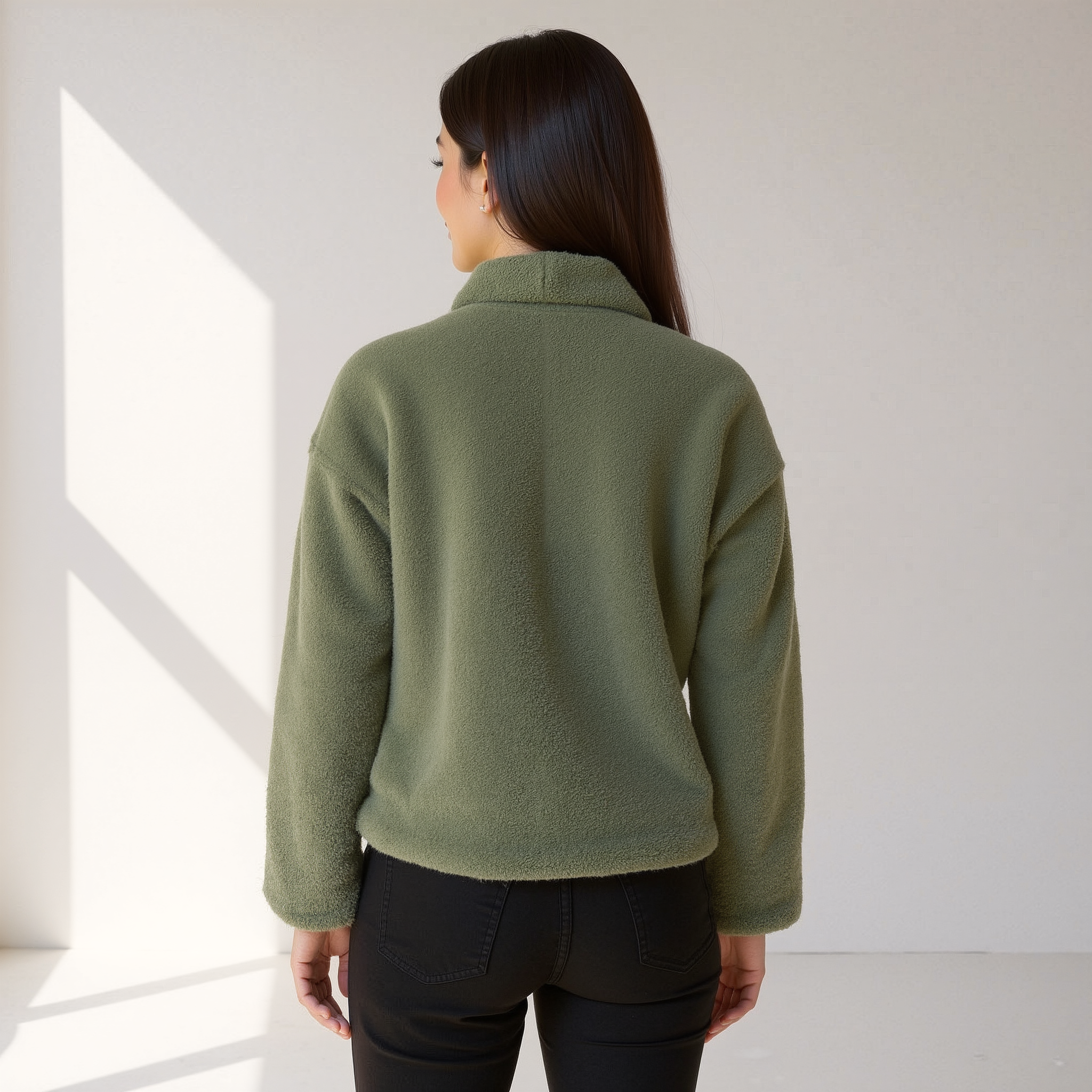 Lichtgewicht Dames Fleece Jas – Flatterende Snit & Gezellig Comfort voor de Herfst