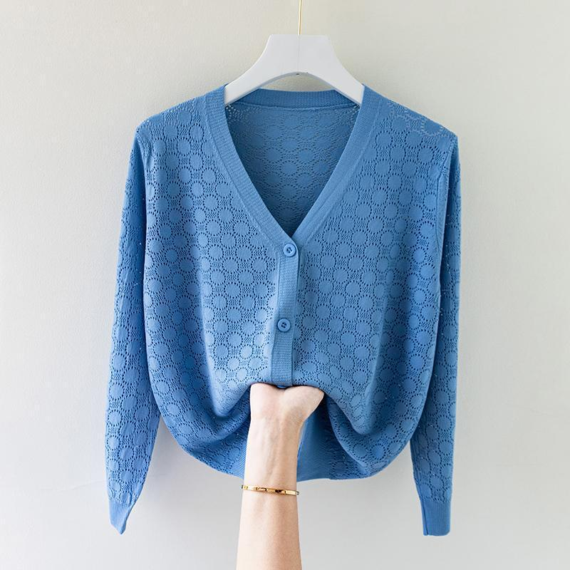 Zijde Gebreide Cardigan Dames – Licht, Comfortabel & Elegante Zomerlaag