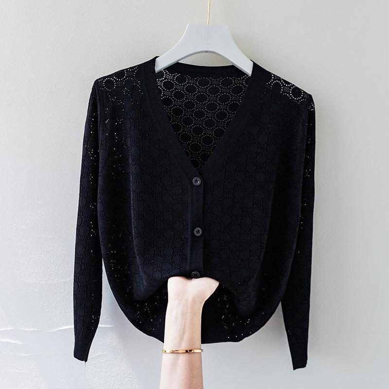 Zijde Gebreide Cardigan Dames – Licht, Comfortabel & Elegante Zomerlaag