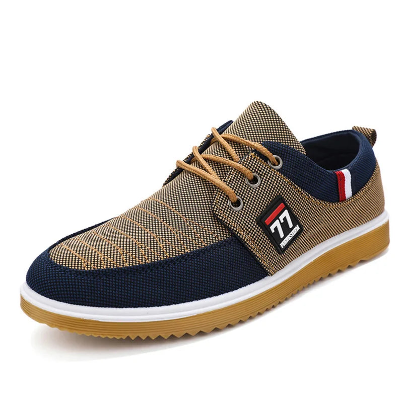 Canvas Lace-Ups – Ademend, Comfortabel & Stijlvol Casual Schoeisel voor Heren