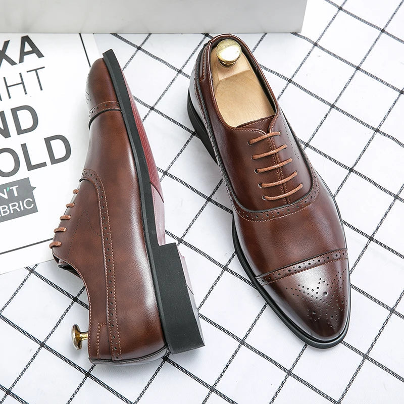 Oxford Royal Brogue – Luxe Heren Schoenen van Echt Leer met Brogue Details