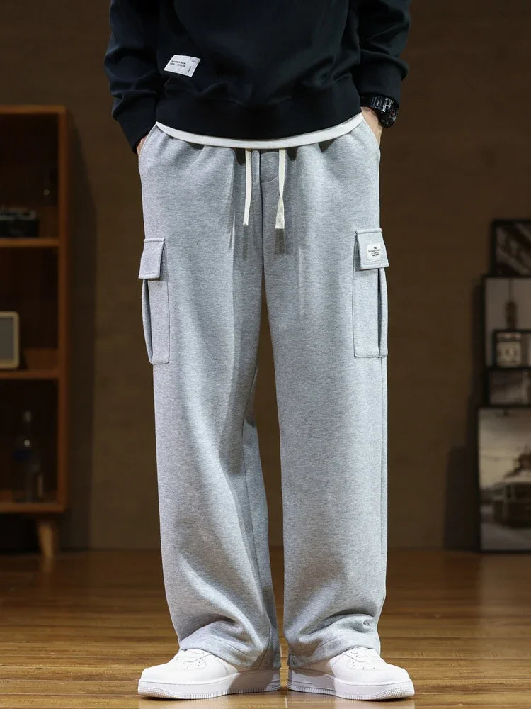 Heren Cargo Joggingbroek met Verstelbare Pasvorm en Zachte Fleece Comfort
