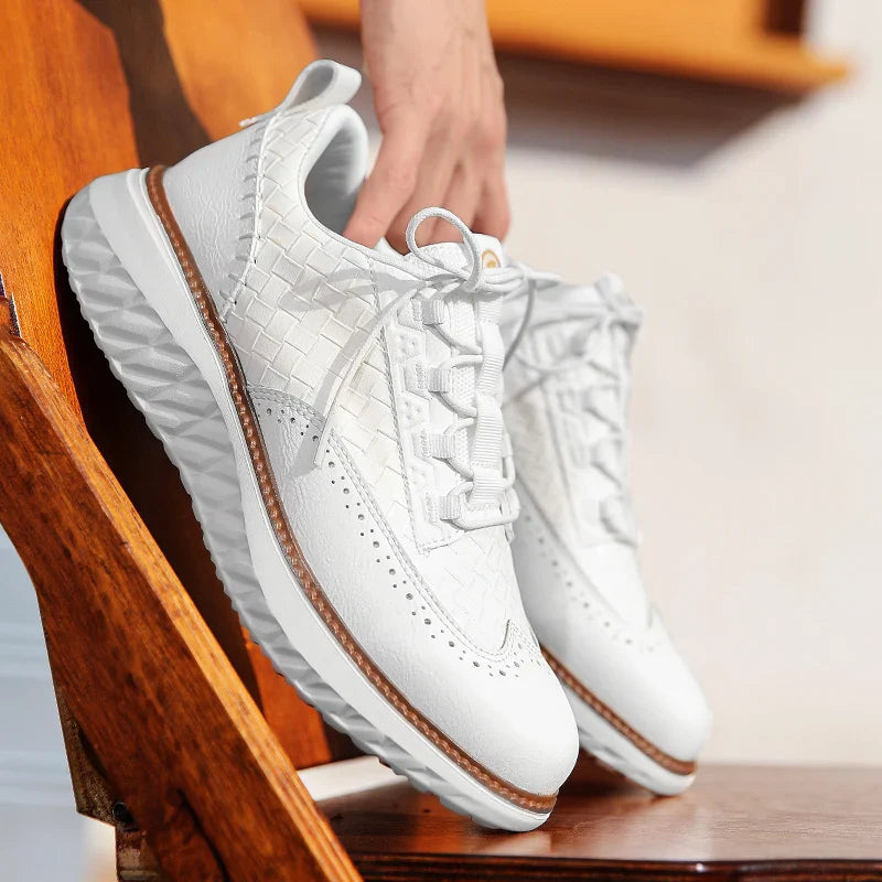 Lichtgewicht Leren Sneakers met Orthopedisch Voetbed – Ademend & Comfortabel Schoeisel voor de Hele Dag
