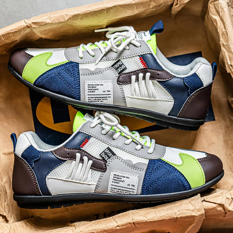 Patchwork Straatsneakers – Trendy & Comfortabele Sneakers met Uniek Design