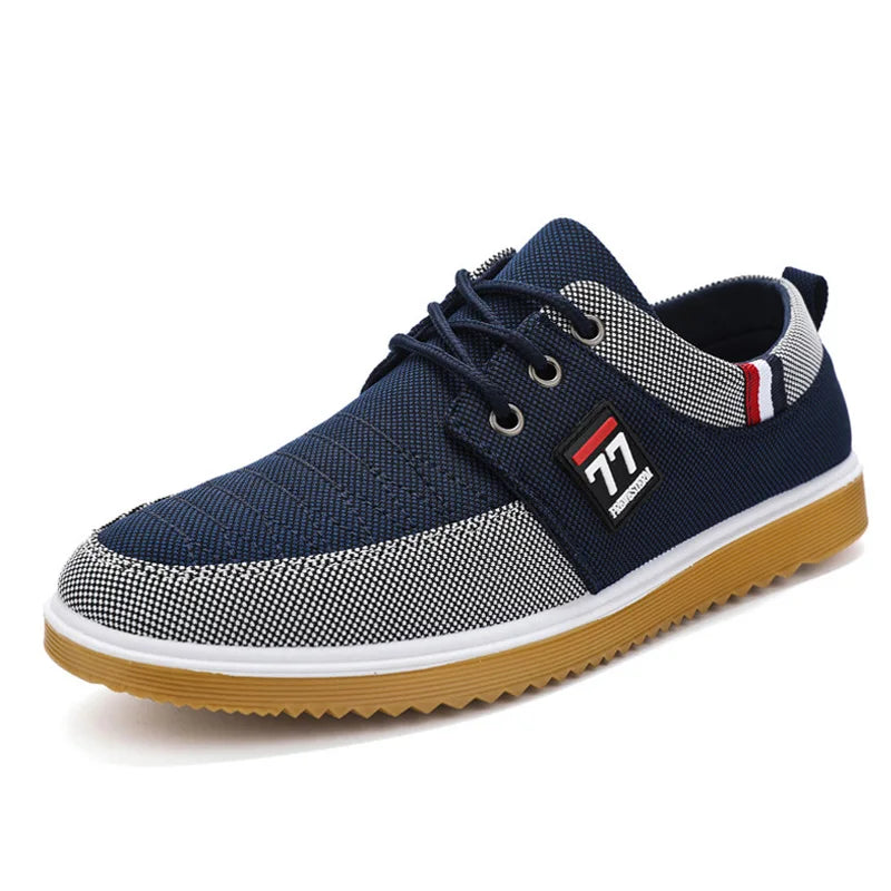Canvas Lace-Ups – Ademend, Comfortabel & Stijlvol Casual Schoeisel voor Heren