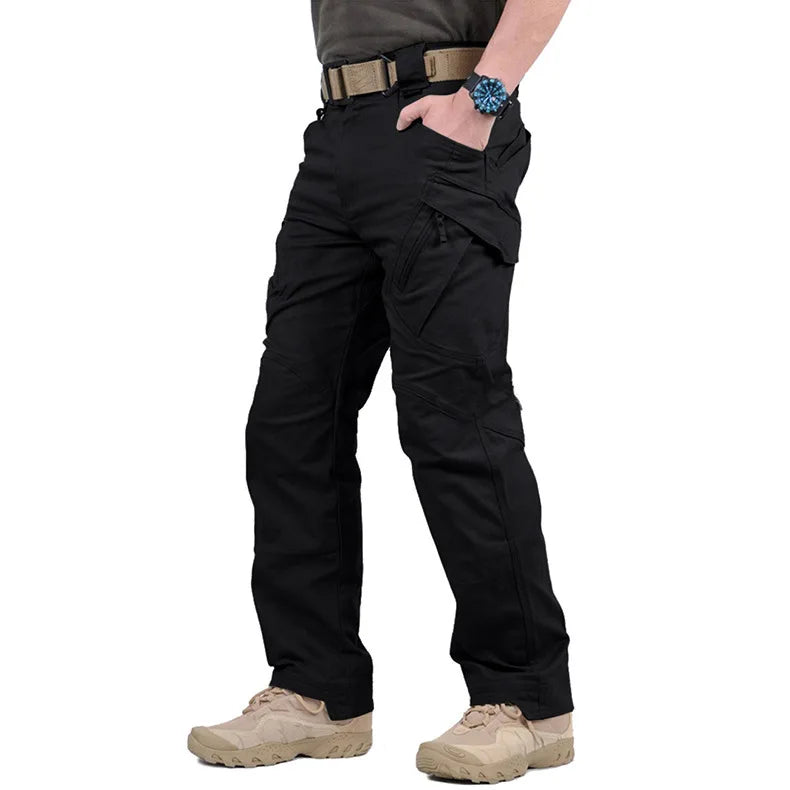 Tactische Heren Cargo Broek – Outdoor Broek met Meerdere Zakken voor Wandelen, Hardlopen en Avontuur