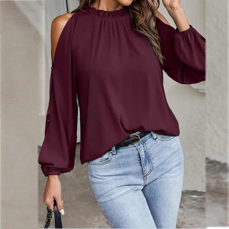 Stijlvolle Dames Top met Lange Mouwen – Elegant, Comfortabel & Tijdloos Design