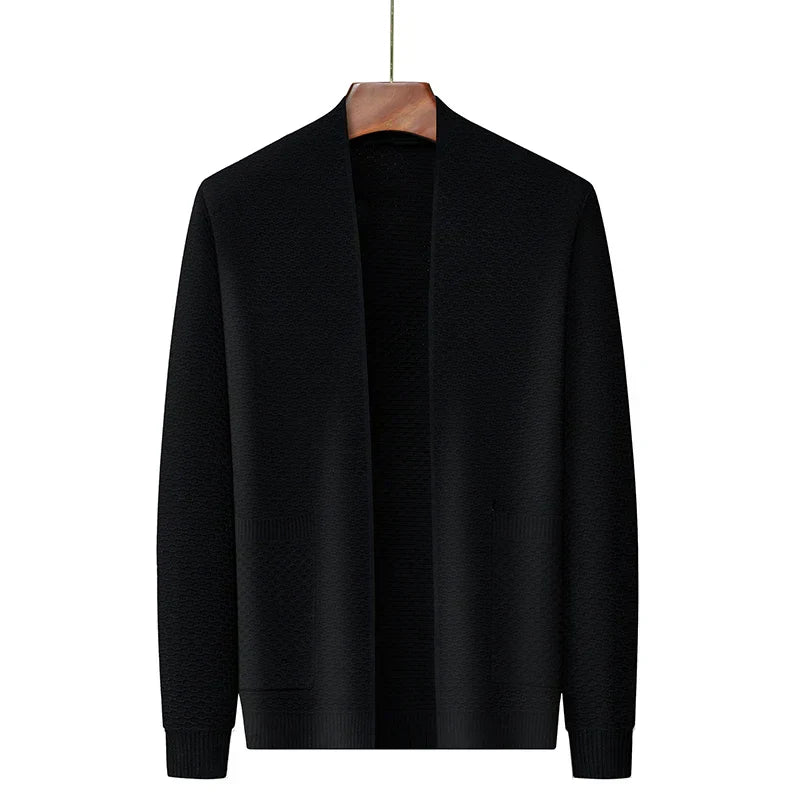 Elegante Jacquard Herfstjas – Zacht, Getextureerd & Warm voor Koele Dagen