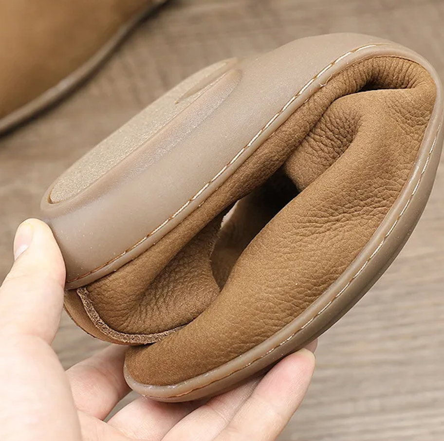 Heren Premium Leren Instappers – Elegante Comfort, Gevoerde Zool, Veelzijdig voor Casual & Formeel