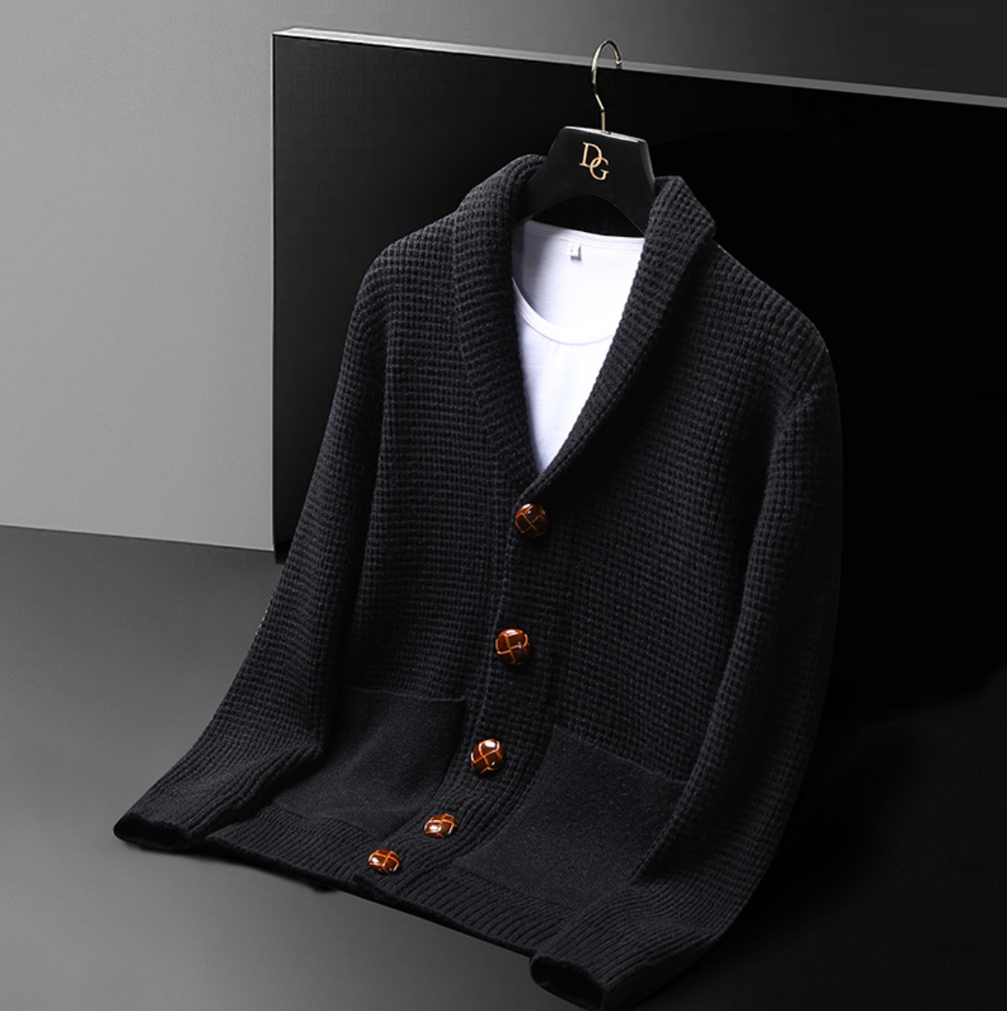 Klassieke Warme Gebreide Cardigan – Tijdloze Heren & Dames Vest met Comfortabele Pasvorm