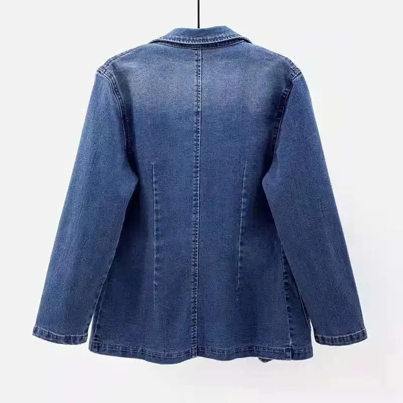 Denim Elegante – Stijlvolle Dames Denim Jas voor Tijdloze & Casual-Chique Looks