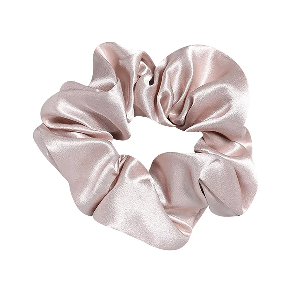 Zijde Haar Scrunchie met Zilverionen Bescherming – Zacht, Antibacterieel en Haarsafe