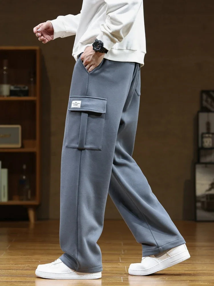Heren Cargo Joggingbroek met Verstelbare Pasvorm en Zachte Fleece Comfort