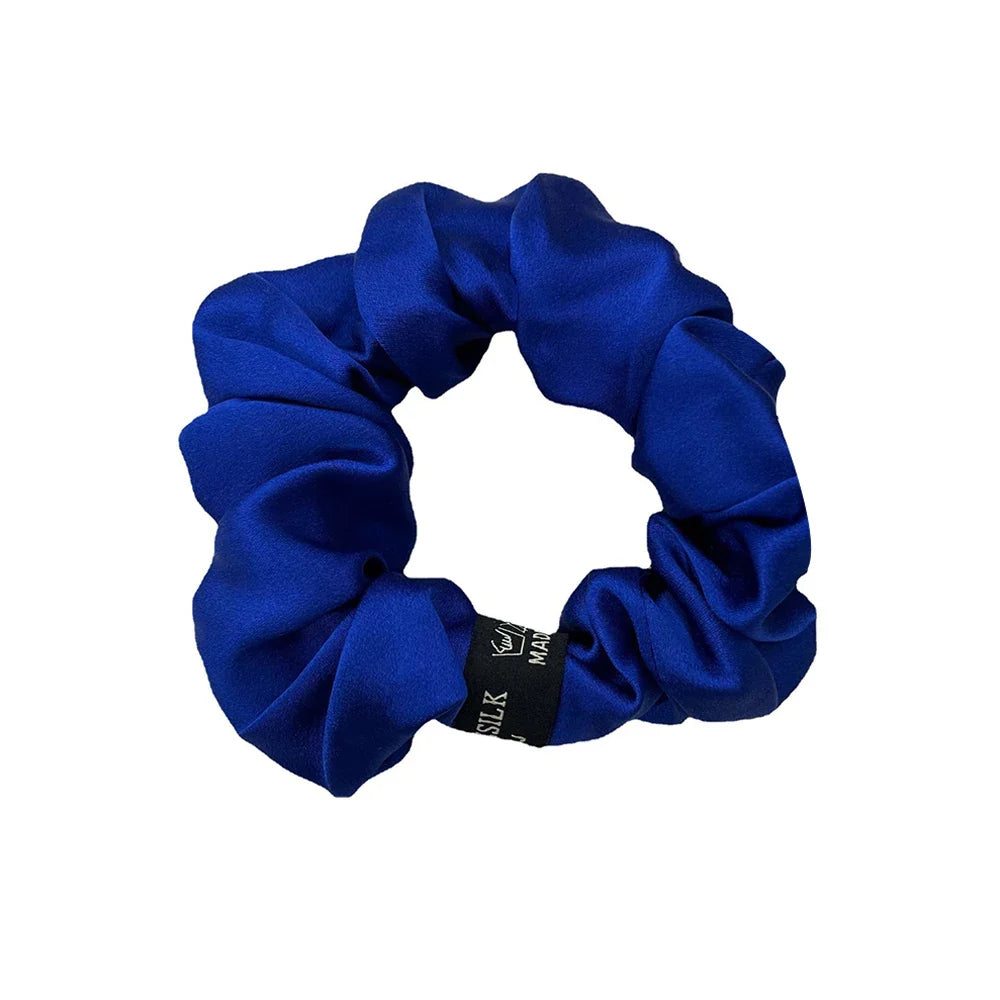 Zijde Haar Scrunchie met Zilverionen Bescherming – Zacht, Antibacterieel en Haarsafe