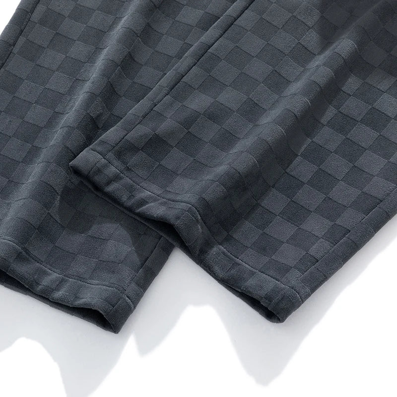 Geruite Corduroy Wijde Pijpen Joggingbroek – Zacht & Stijlvol Comfort