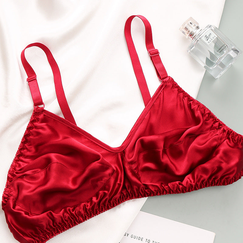 Luxe Zijde Beha Zonder Beugel – Elegant, Ademend & Comfortabel Ondergoed