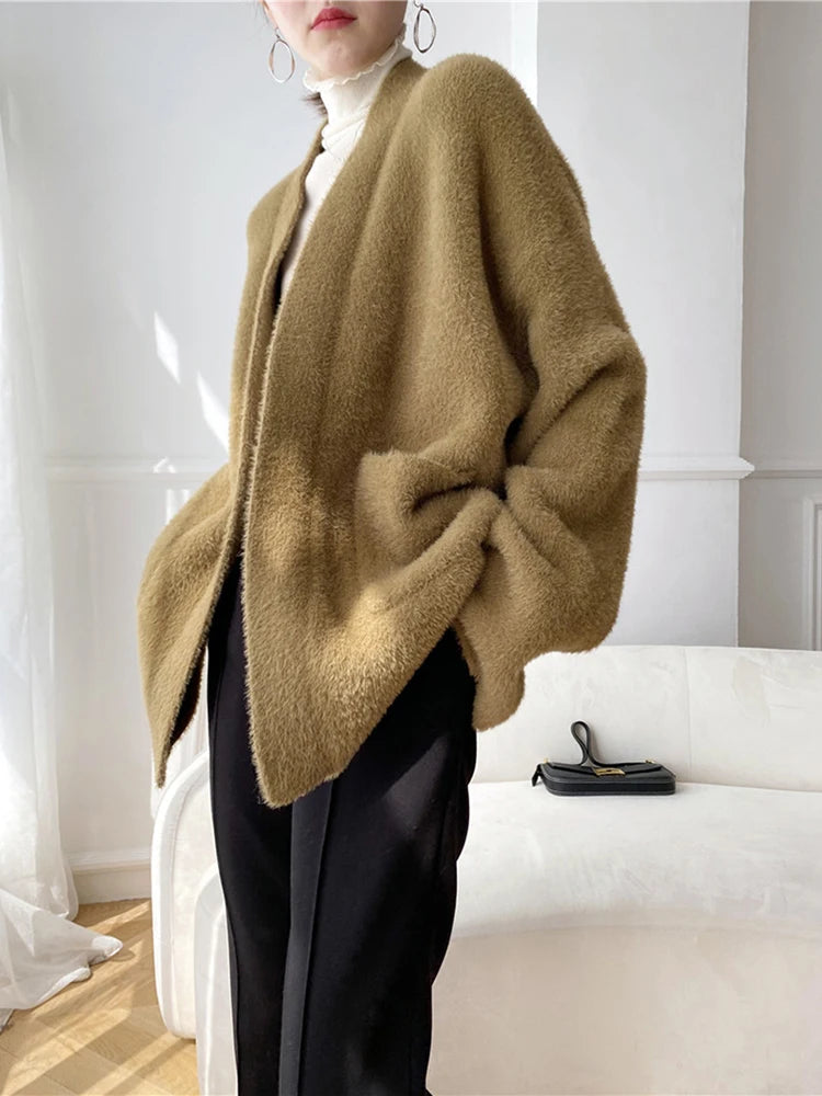 Pluche Wikkelvest | Ultiem Zacht Shawl-Style Loungewear met Zakken & Duimgaten