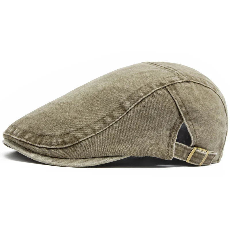 Vintage Heren Pet – Retro Stijl Pet met Verstelbare Pasvorm en Ademend Comfort