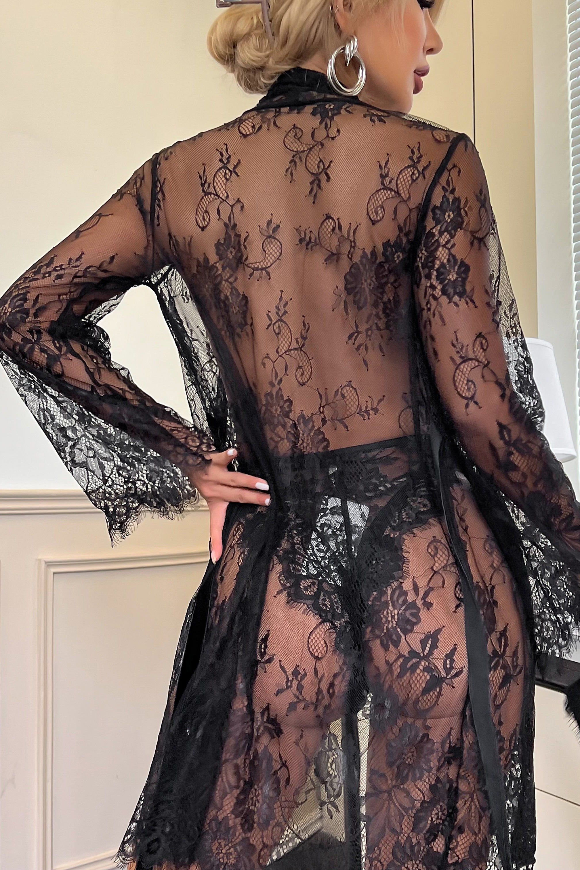 Signature Lace Robe