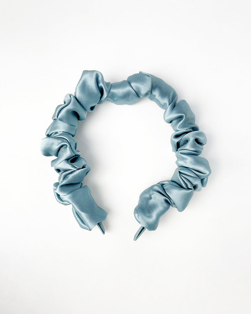 Zijde Plissé Haarband – Luxe Moerbeizijde Accessoire voor Stijl & Comfort