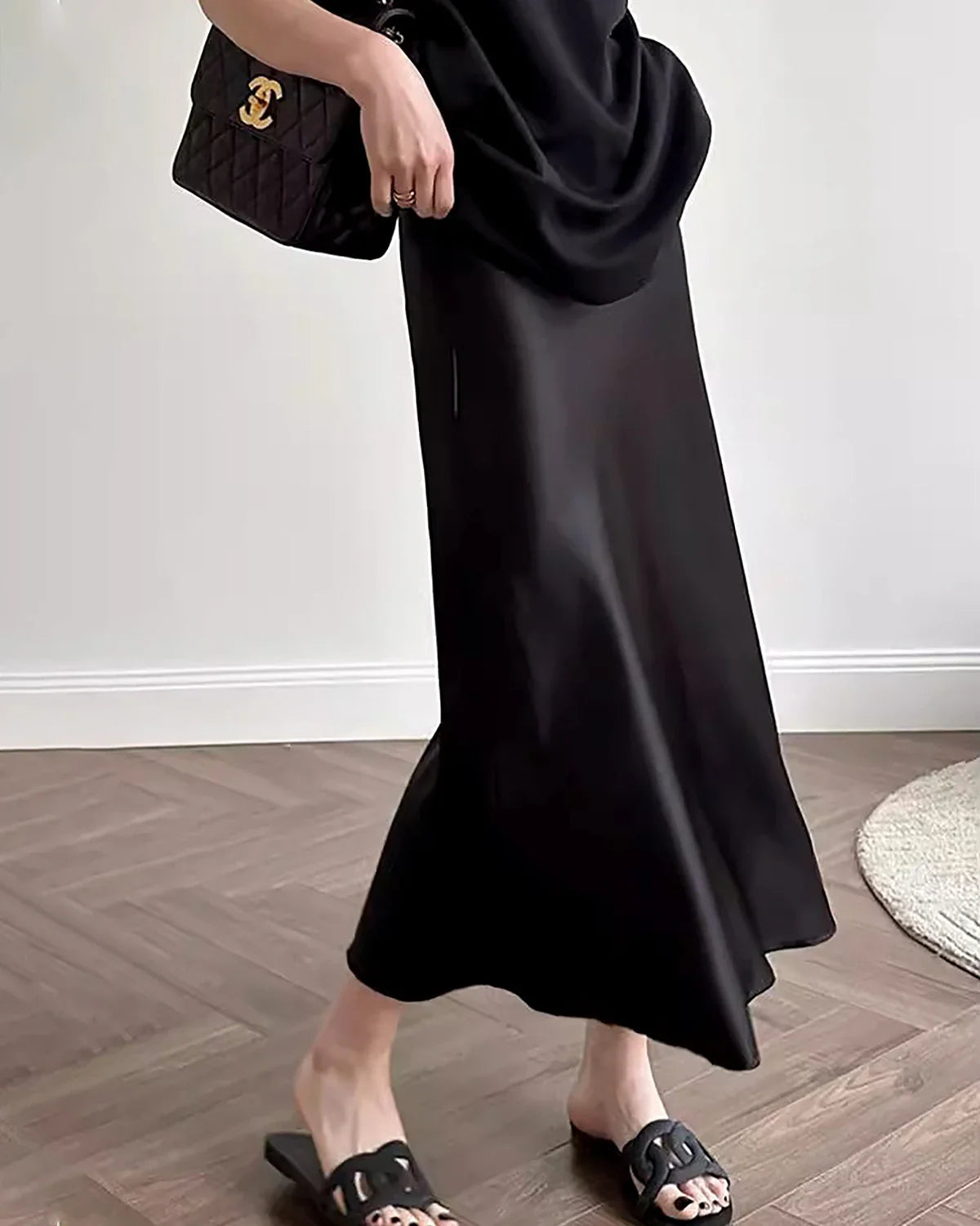 Silk Maxi Skirt – Luxe 100% Zijde Maxi Rok met Elegante Pasvorm