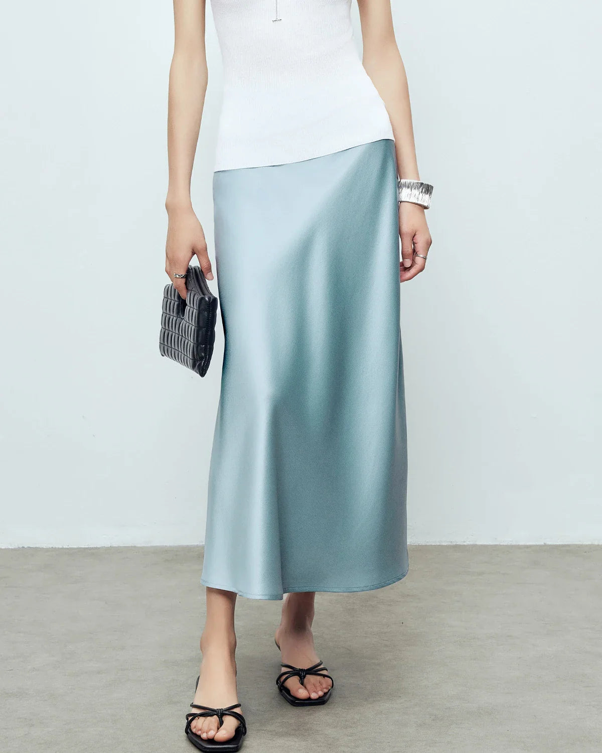 Silk Maxi Skirt – Luxe 100% Zijde Maxi Rok met Elegante Pasvorm