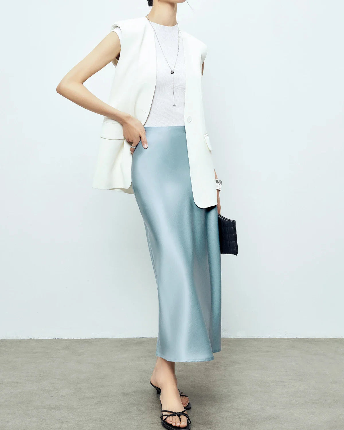 Silk Maxi Skirt – Luxe 100% Zijde Maxi Rok met Elegante Pasvorm