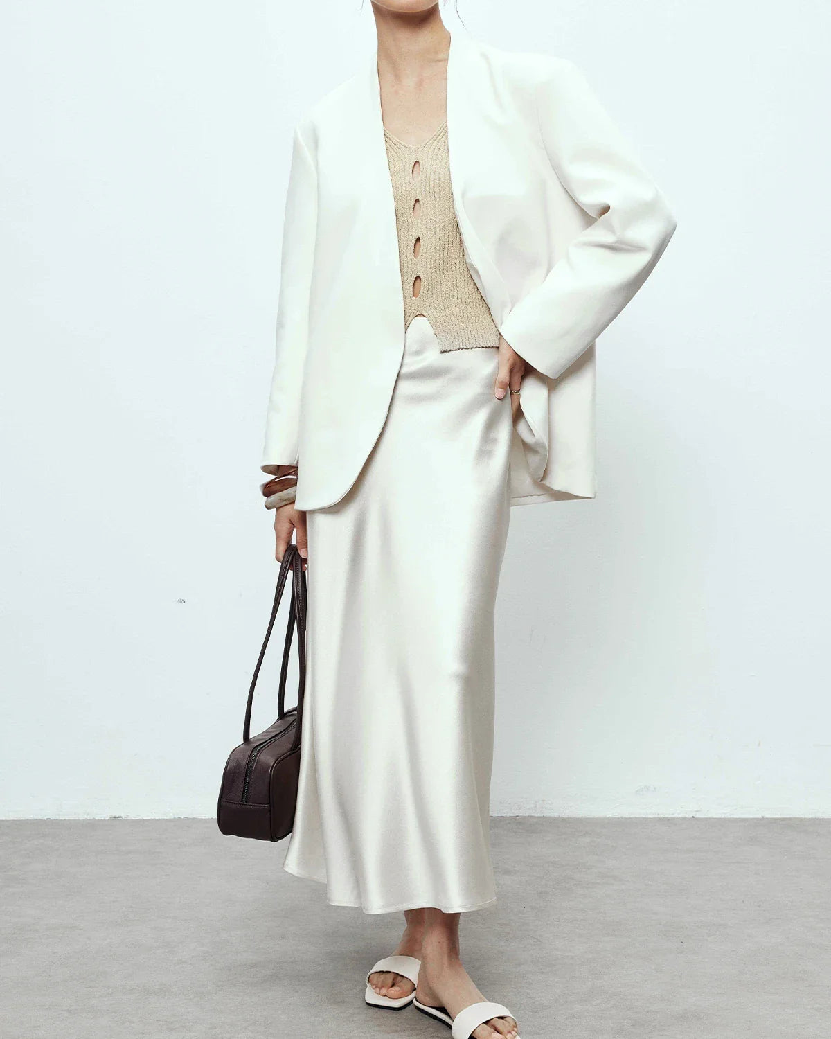 Silk Maxi Skirt – Luxe 100% Zijde Maxi Rok met Elegante Pasvorm