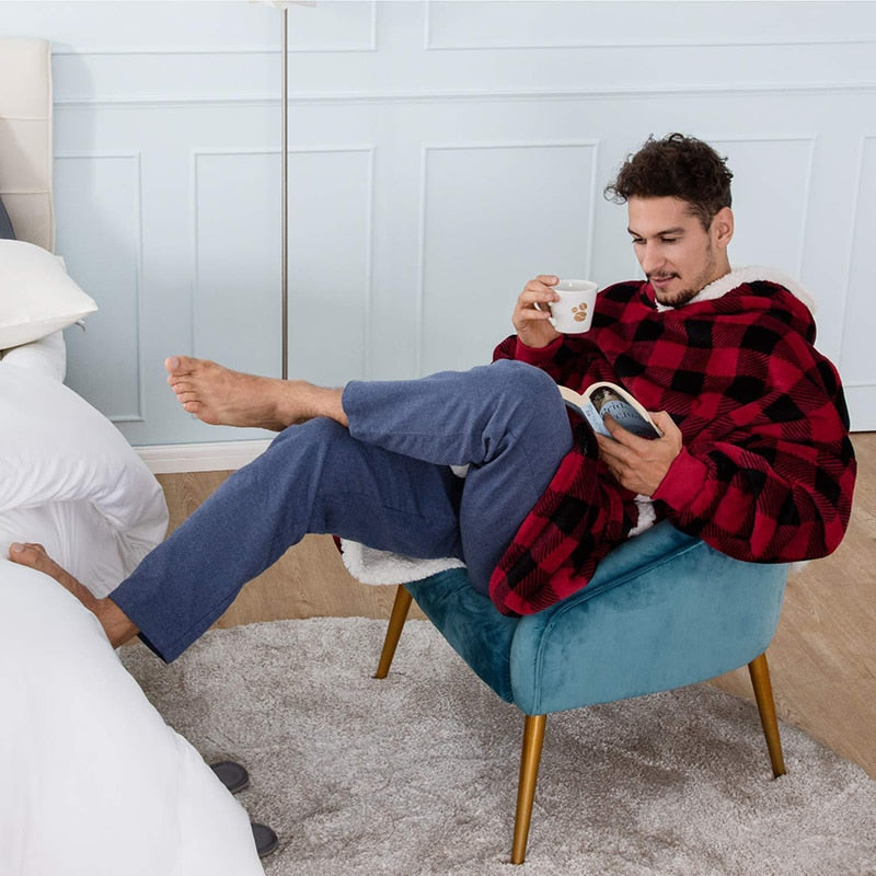 Snuggles Hoodie van Polarfleece – Comfortabele en Warme Hoodie voor Koude Dagen, Ruime Pasvorm, Geschikt voor Binnen en Buiten 3