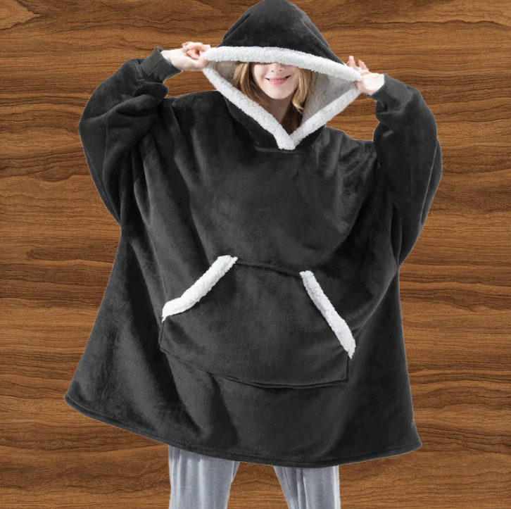 Snuggles Hoodie van Polarfleece – Comfortabele en Warme Hoodie voor Koude Dagen, Ruime Pasvorm, Geschikt voor Binnen en Buiten 7