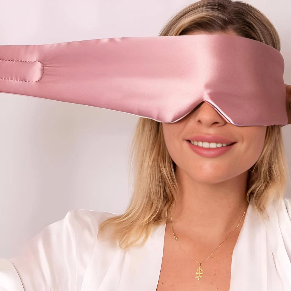 Luxe Moerbeizijde Slaapmasker – Zacht, Ademend Oogmasker voor Diepe en Rustige Slaap
