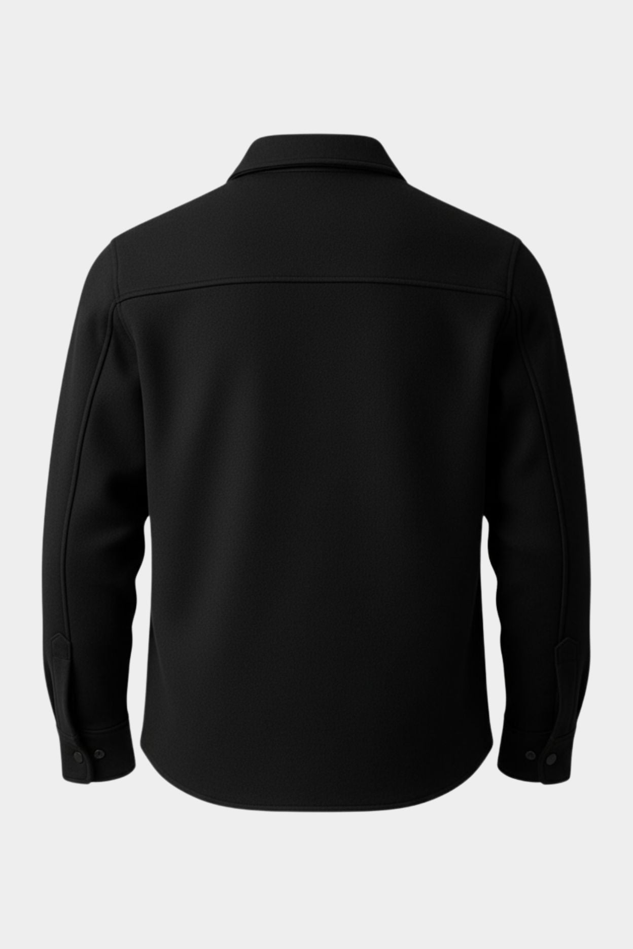 Zwart Overshirt – Stijlvol en Veelzijdig Shirtjack voor Dames en Heren