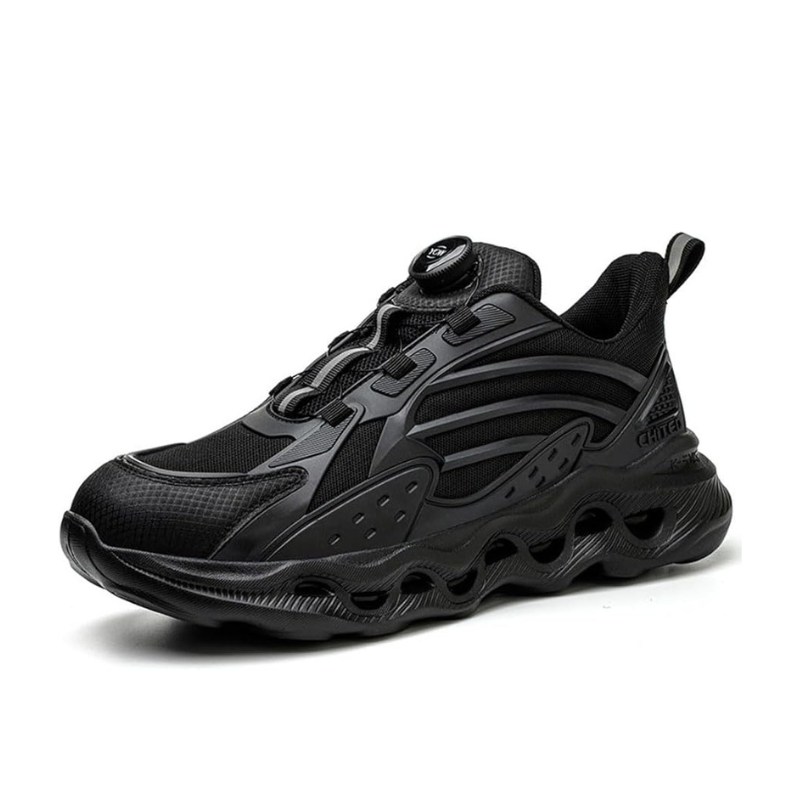 Lichtgewicht Werksneaker met Schokabsorberende Zool en Stalen Bescherming